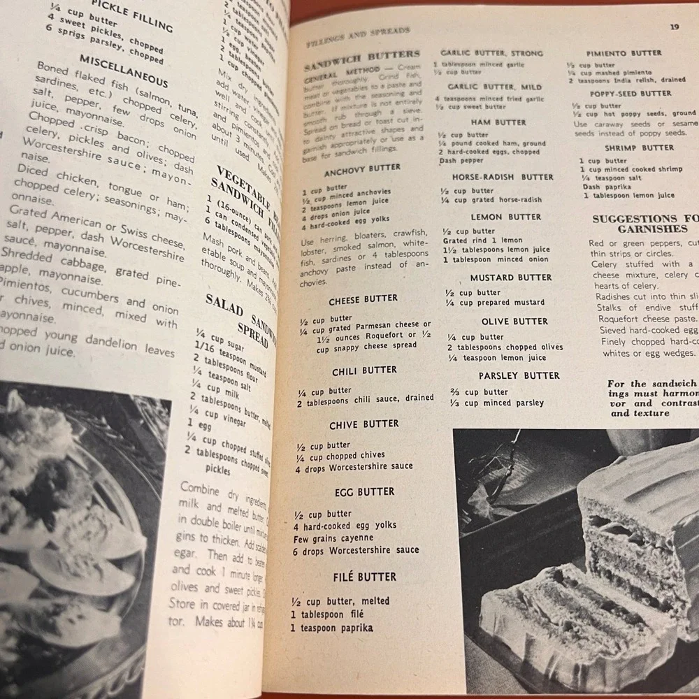 Vintage 1952 500 Tasty Sandwich Recipes Cookbook Culinary Arts Institute Booklet